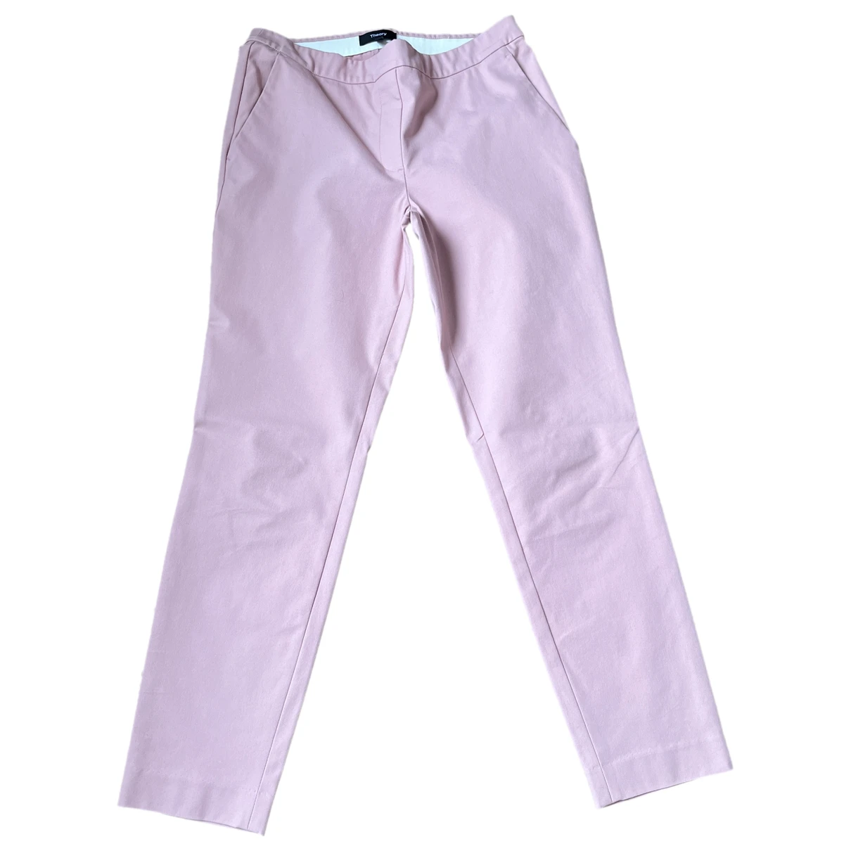Pre-owned Theory Chino Pants In Pink