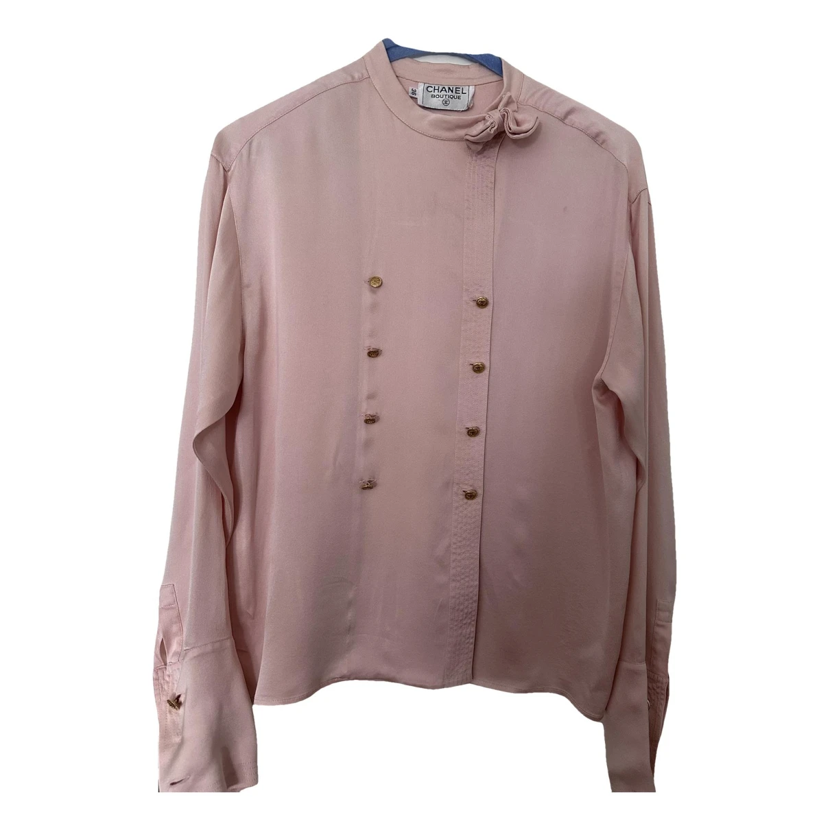 Pre-owned Chanel Silk Shirt In Pink