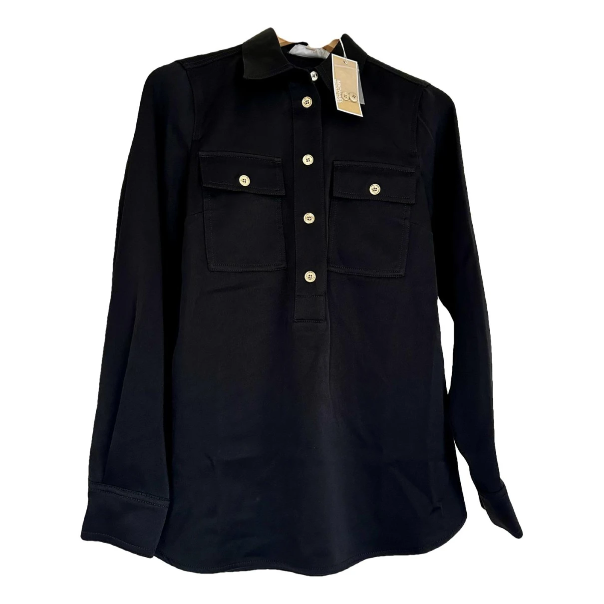 Pre-owned Michael Kors Silk Shirt In Black