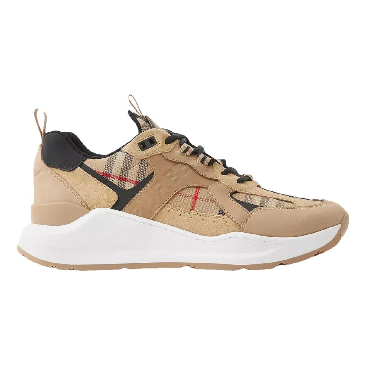 Pre-owned Burberry Low Trainers In Beige