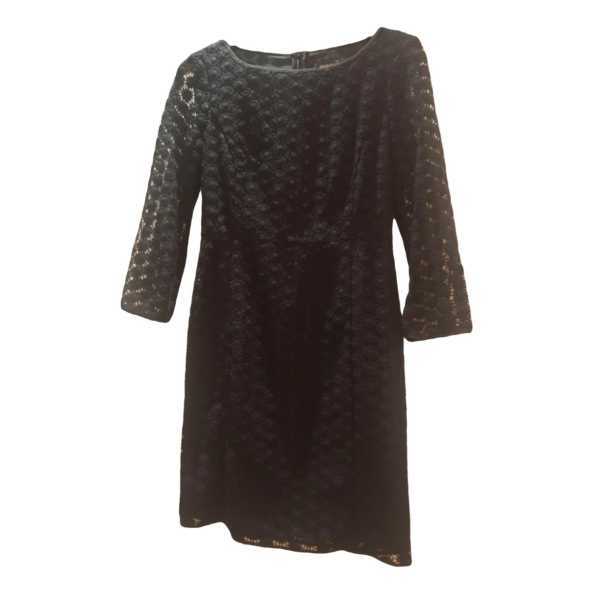 Pre-owned Max & Co Lace Mini Dress In Black