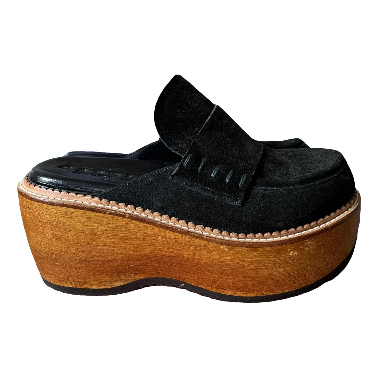 Pre-owned Marni Mules & Clogs In Black