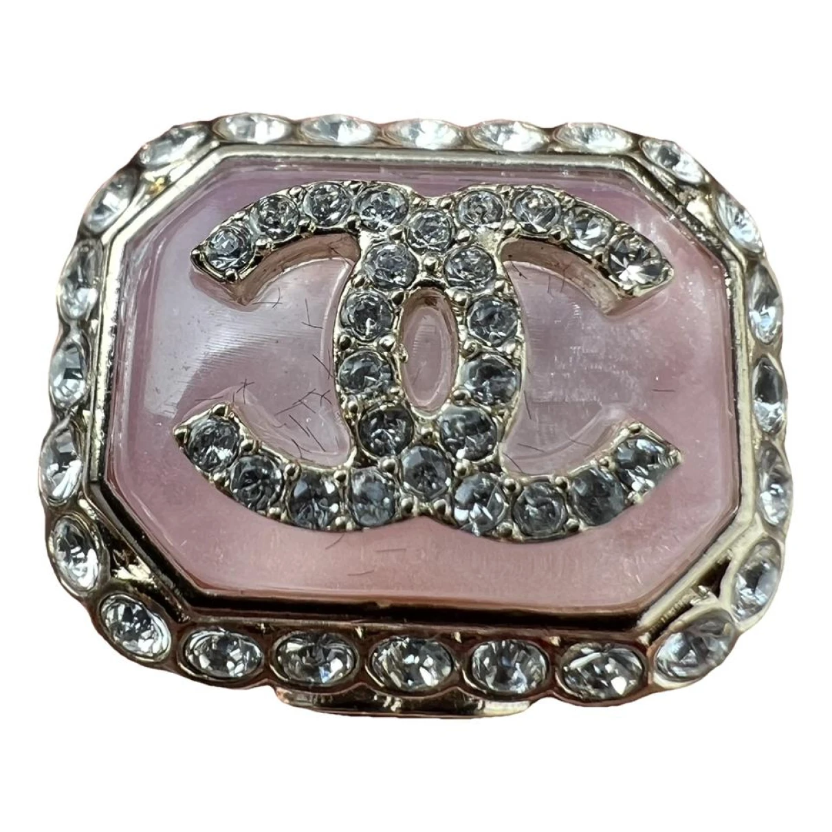 Pre-owned Chanel Cc Ring In Metallic
