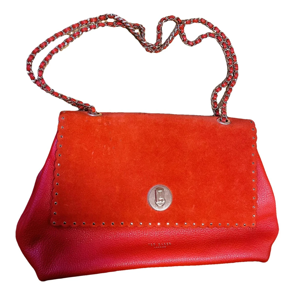 Pre-owned Ted Baker Leather Handbag In Red
