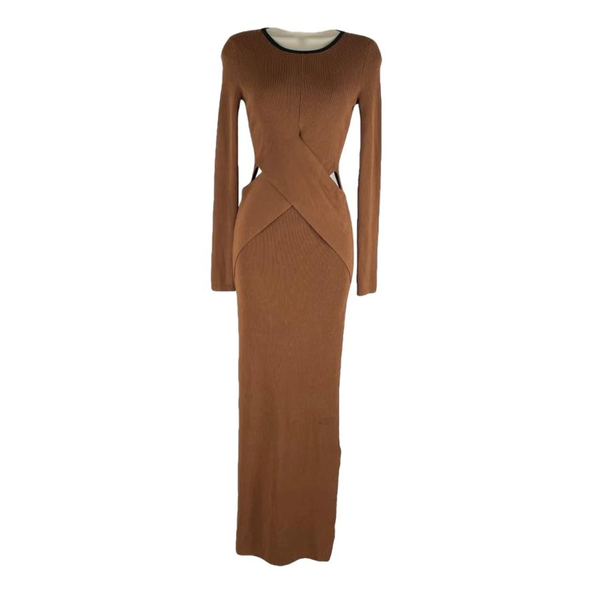 Pre-owned Sir Maxi Dress In Brown