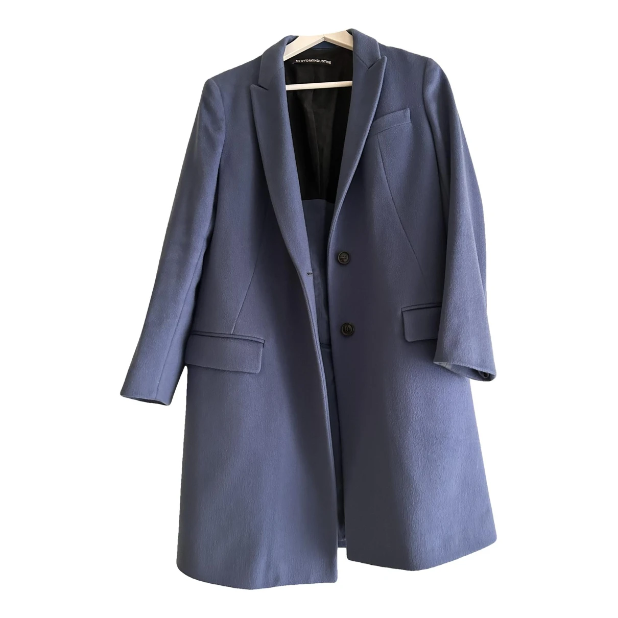 Pre-owned New York Industrie Coat In Blue