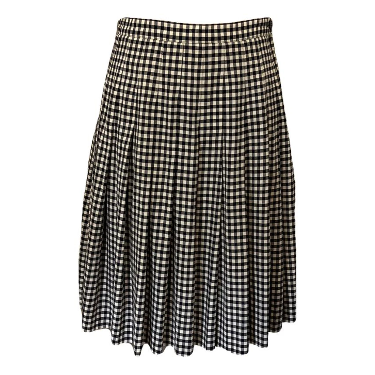Pre-owned Guy Laroche Wool Mid-length Skirt In Multicolour