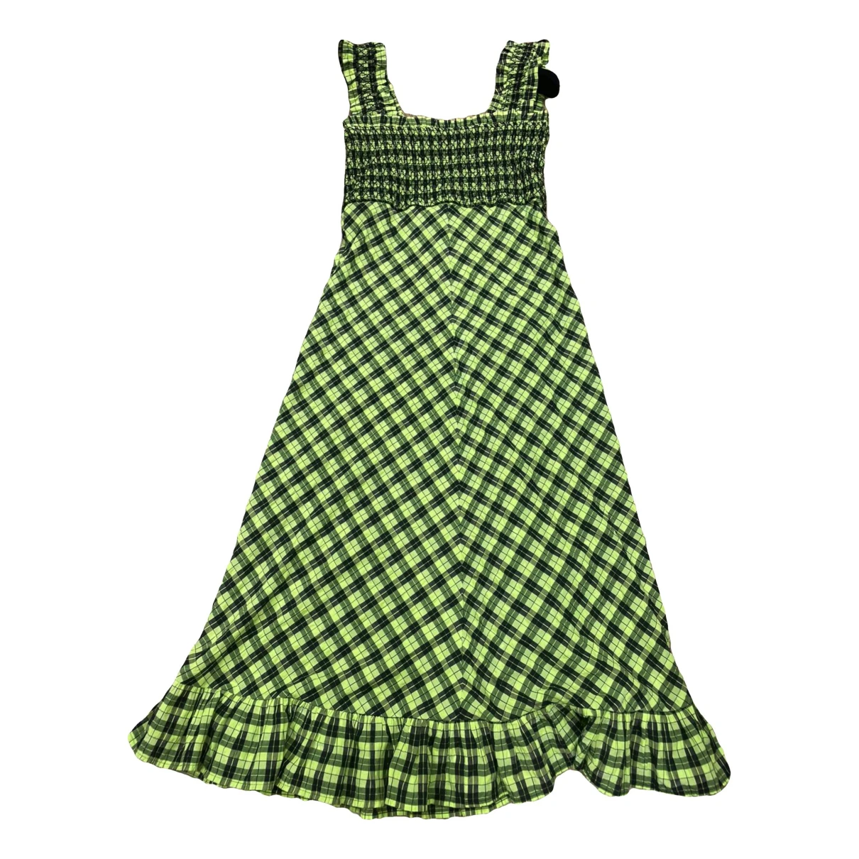 Pre-owned Ganni Dress In Green