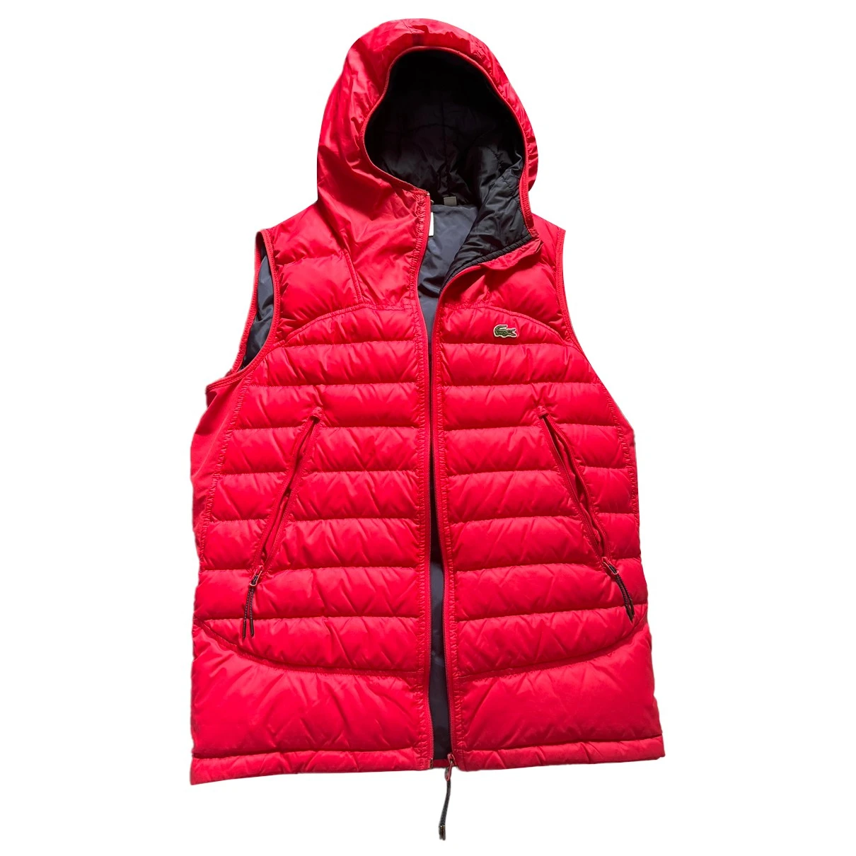 Pre-owned Lacoste Puffer In Red