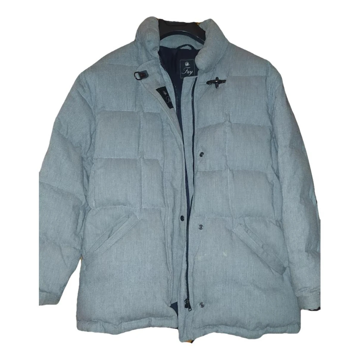 Pre-owned Fay Wool Jacket In Grey