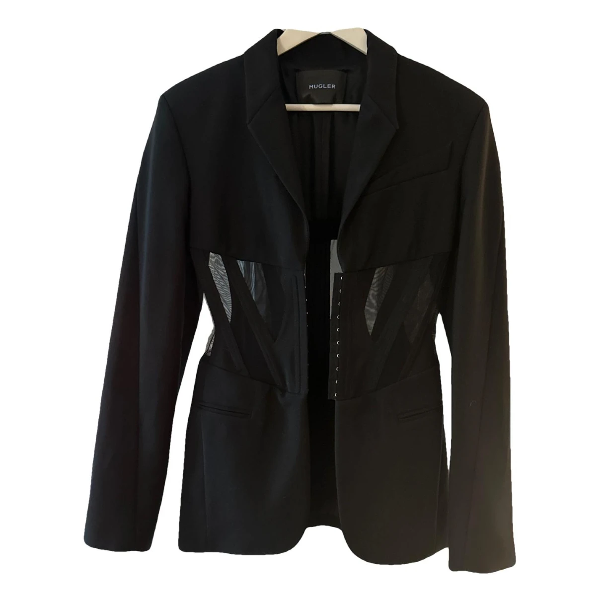 Pre-owned Mugler Suit Jacket In Black