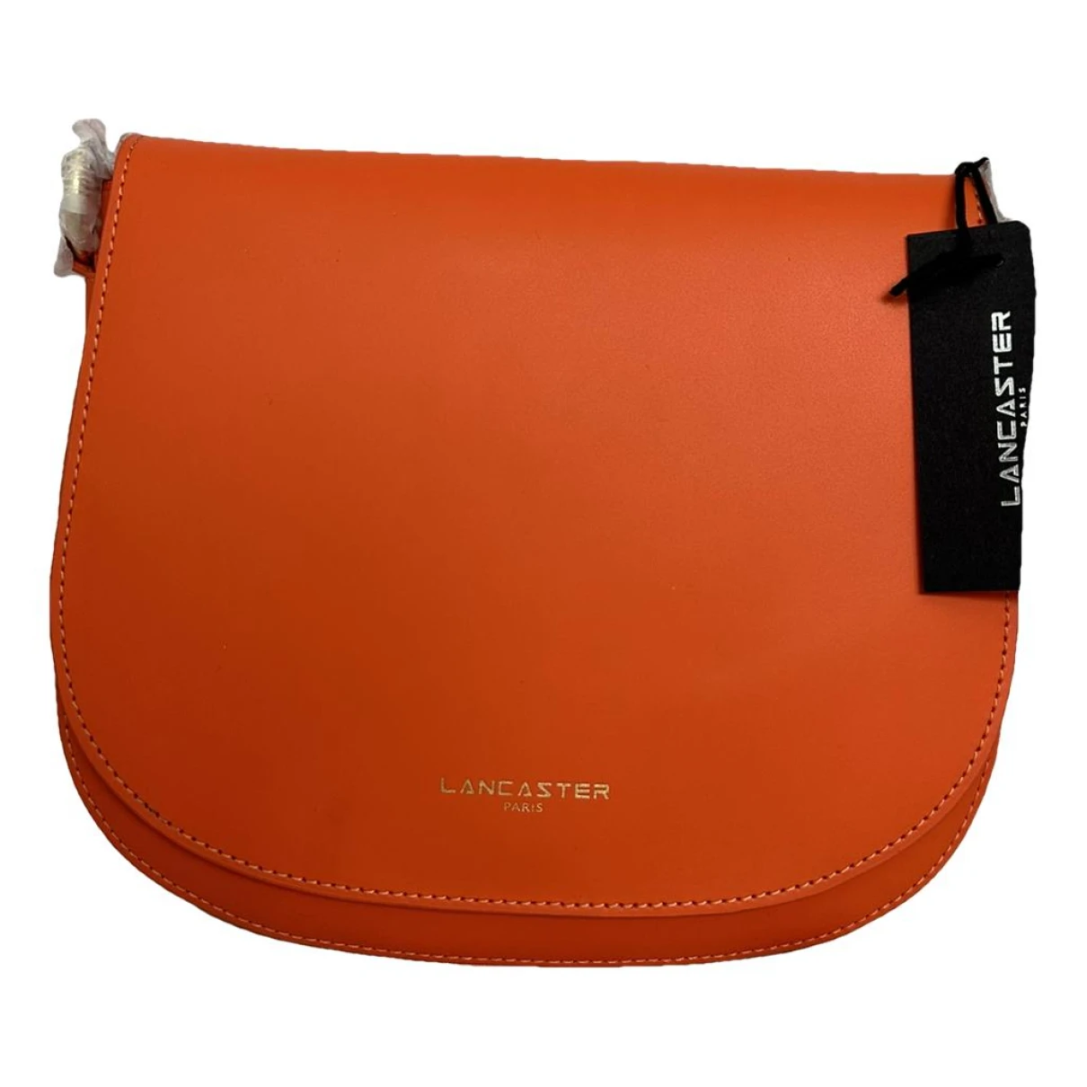 Pre-owned Lancaster Leather Handbag In Orange