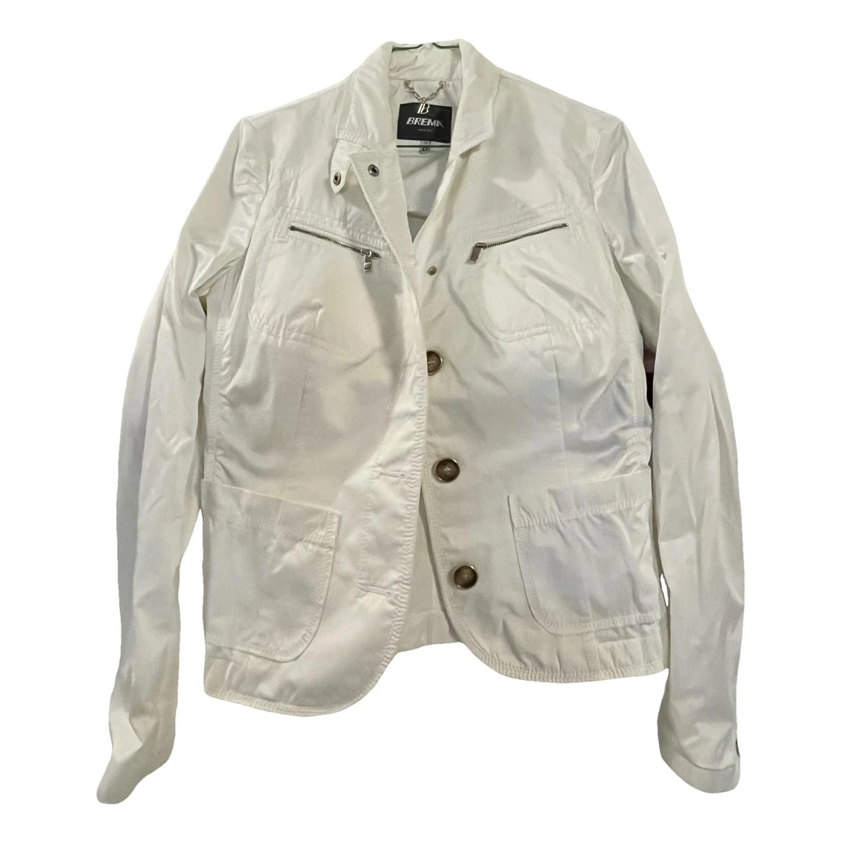 Pre-owned Brema Short Vest In White