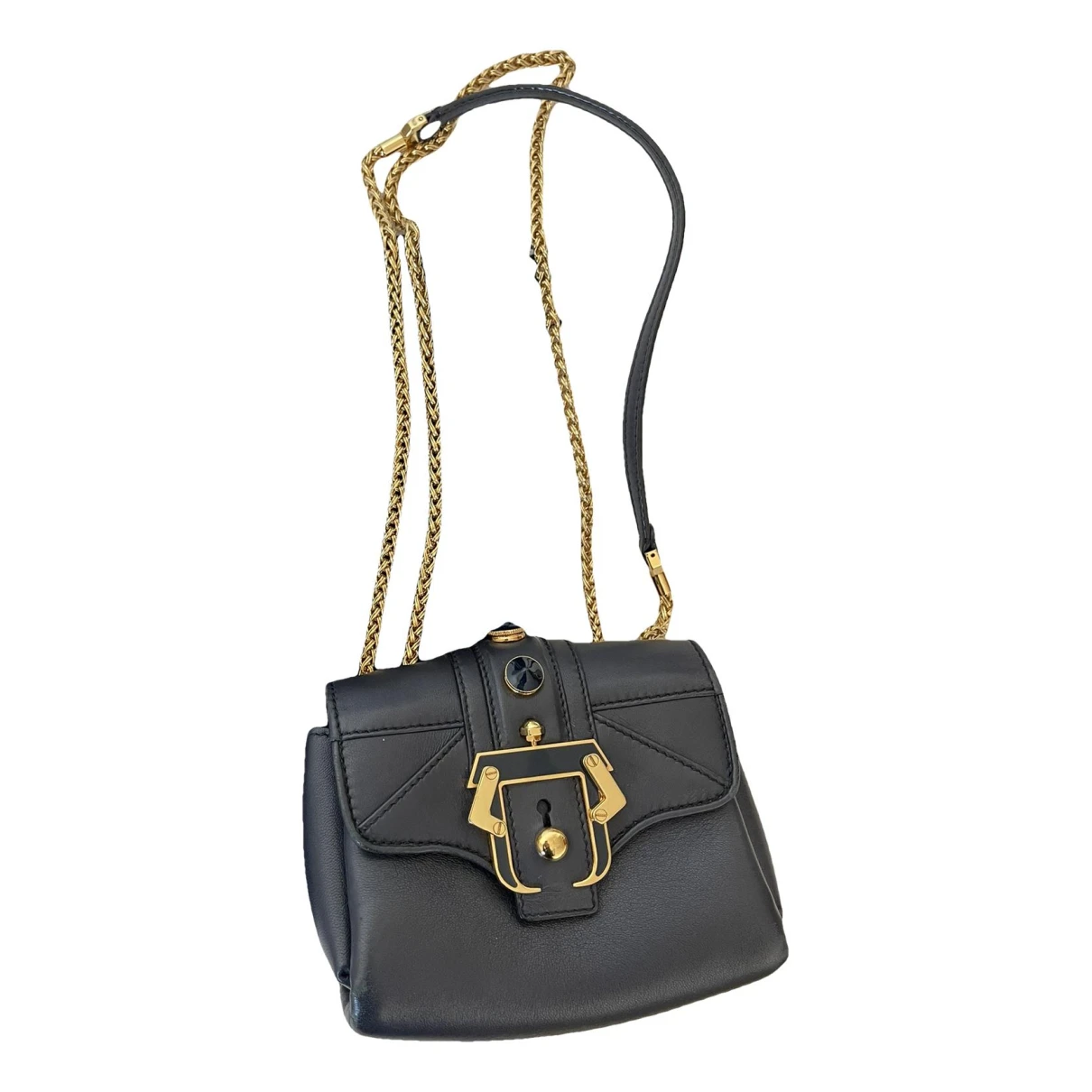 Pre-owned Paula Cademartori Leather Handbag In Black