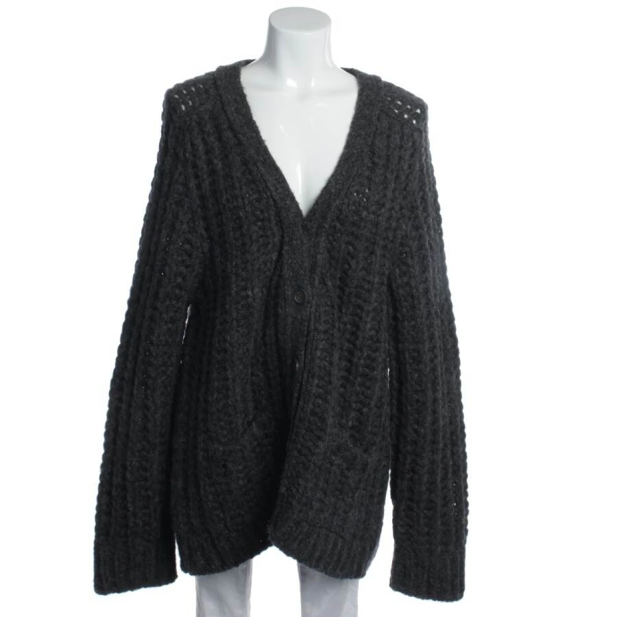 Pre-owned Anine Bing Wool Knitwear In Grey