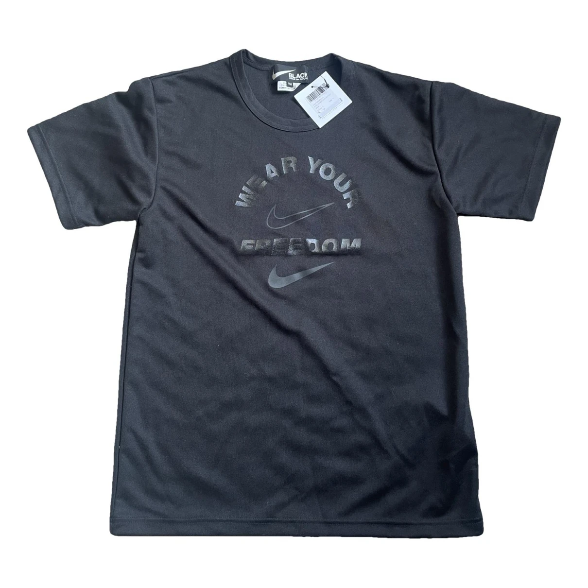 Pre-owned Nike X Comme Des Garçons T-shirt In Black