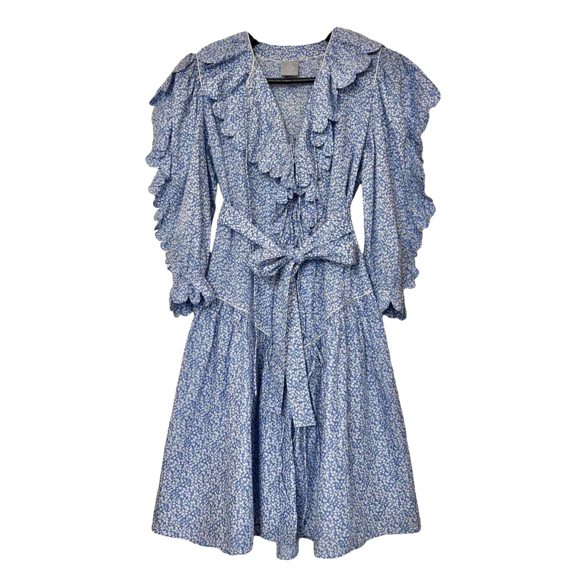 Pre-owned Horror Vacui Mid-length Dress In Blue