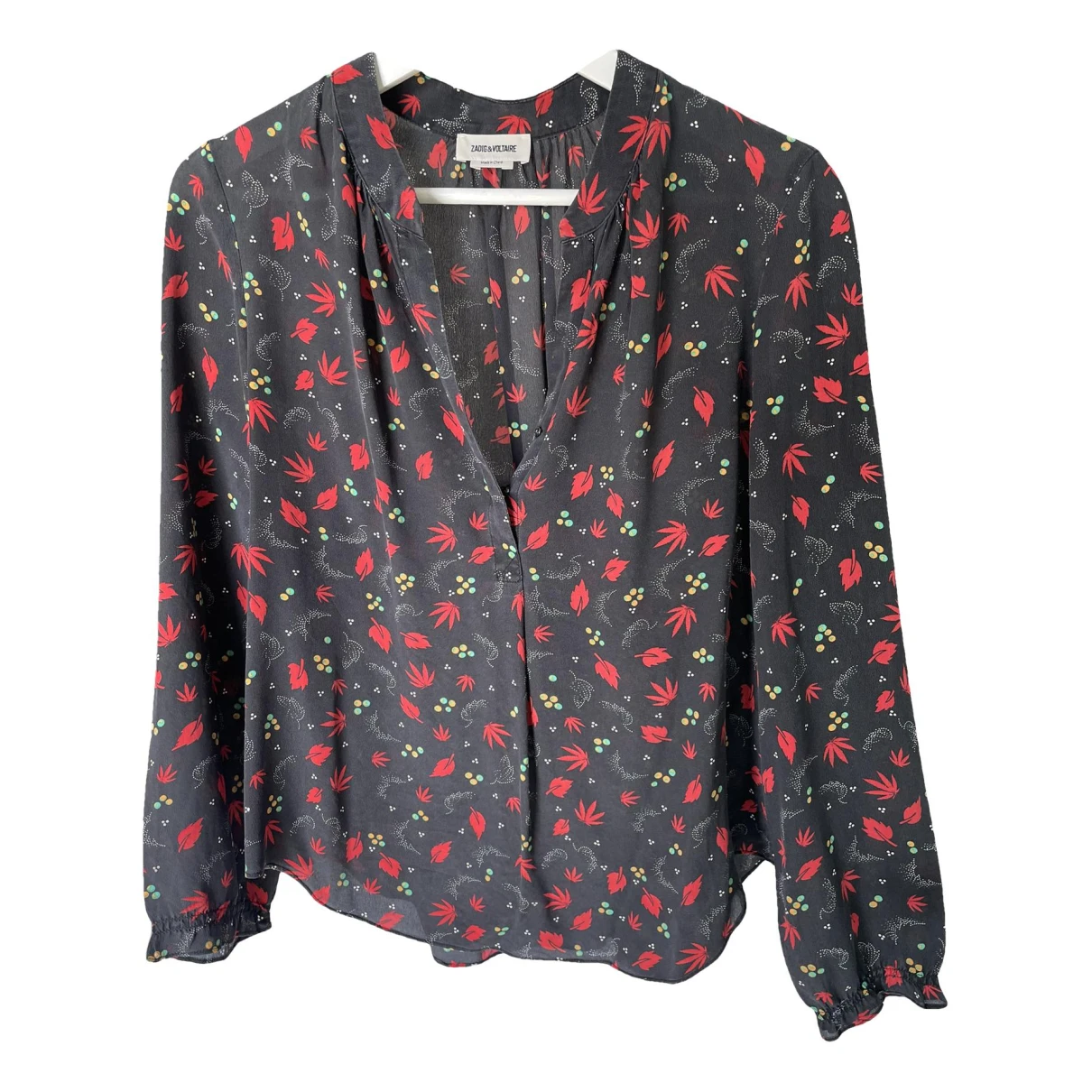 Pre-owned Zadig & Voltaire Silk Shirt In Black