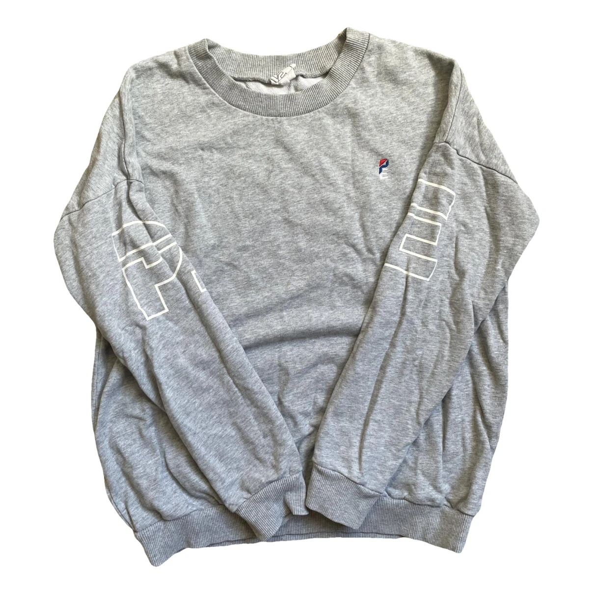 Pre-owned P.e Nation Jersey Top In Grey