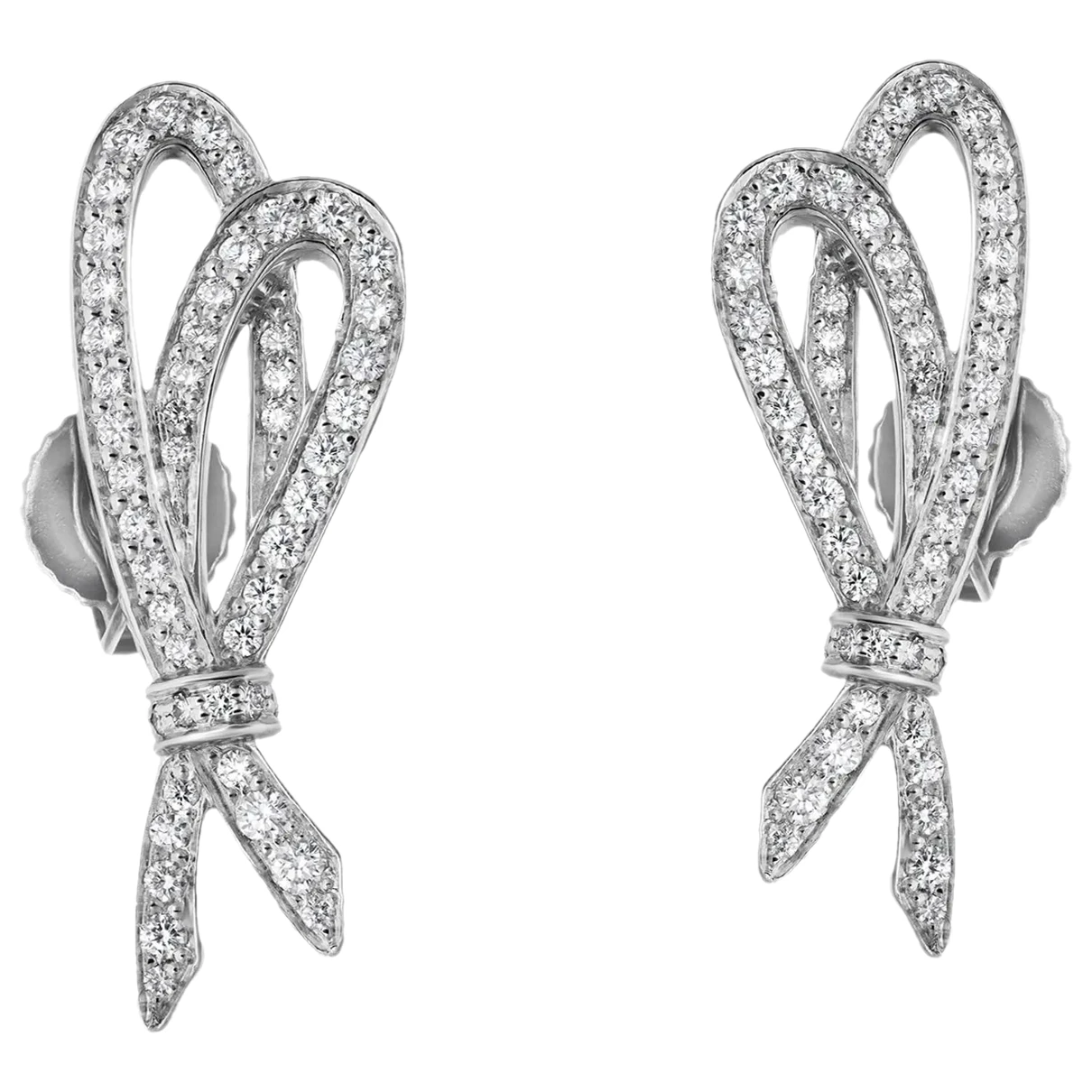 Pre-owned Tiffany & Co White Gold Earrings