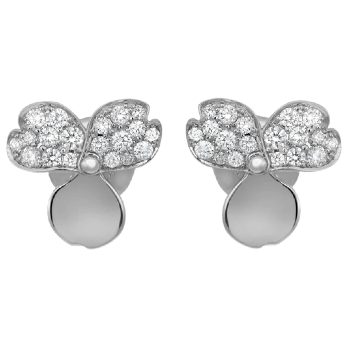 Pre-owned Tiffany & Co Platinum Earrings In White