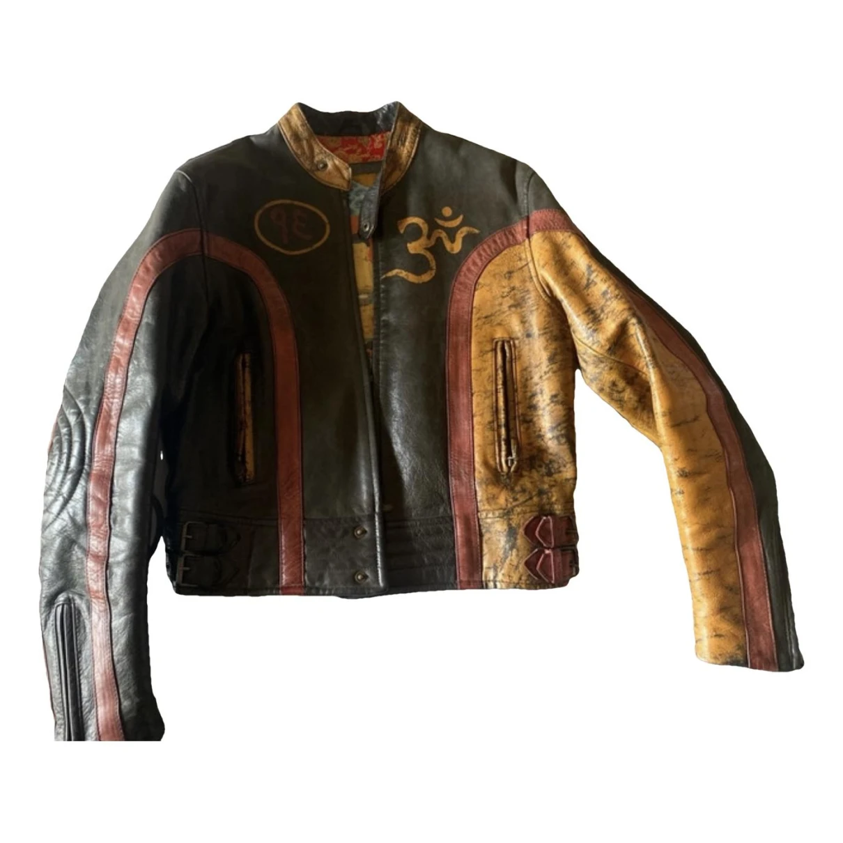 Pre-owned Belstaff Leather Jacket In Multicolour