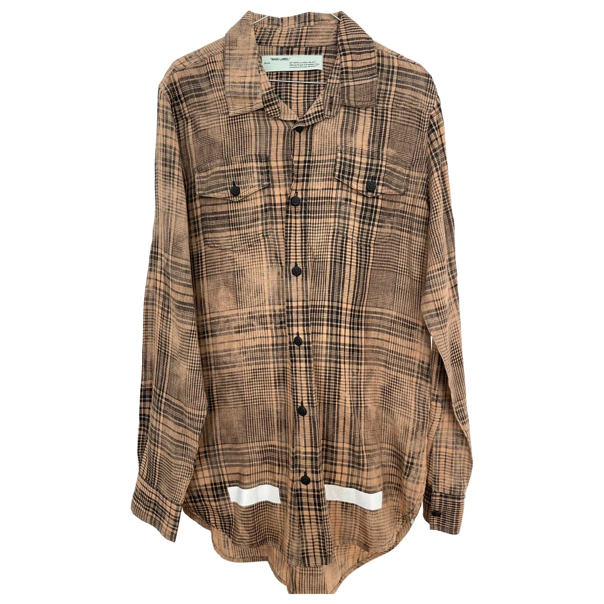 Pre-owned Off-white Linen Shirt In Brown