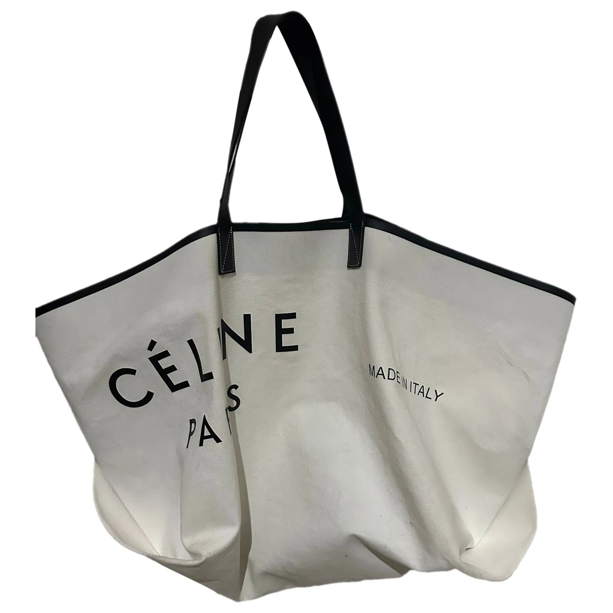 Pre-owned Celine Made In Tote Bag Tote In White