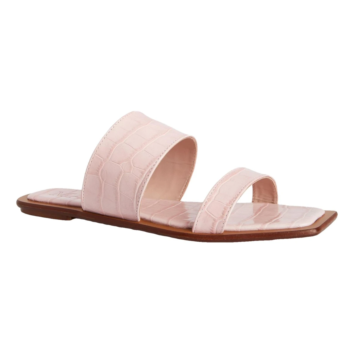 Pre-owned Max & Co Leather Mules In Pink