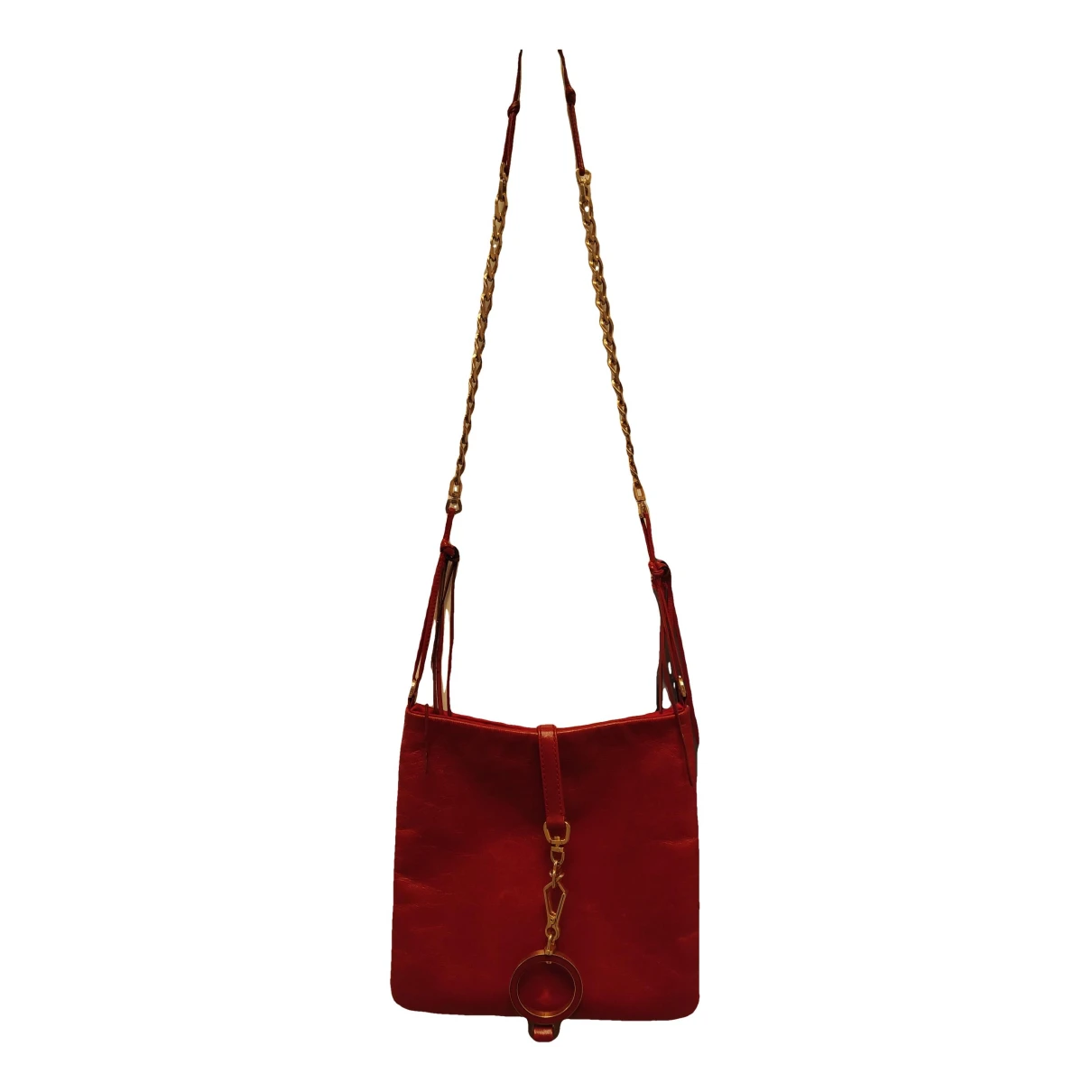 Pre-owned Prada Pionnière Leather Crossbody Bag In Red