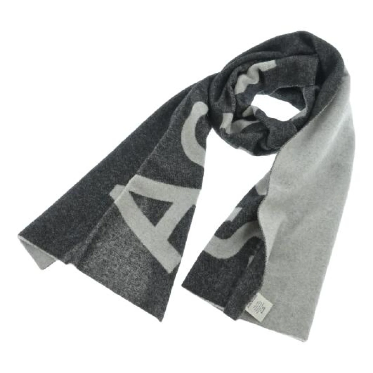 Pre-owned Acne Studios Wool Scarf & Pocket Square In Grey