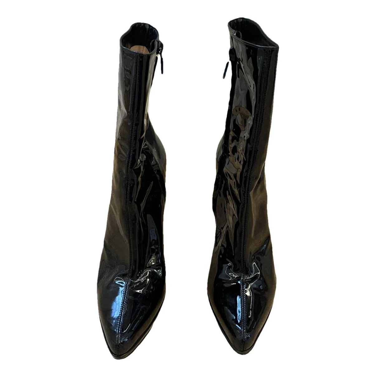 Pre-owned Casadei Patent Leather Heels In Black