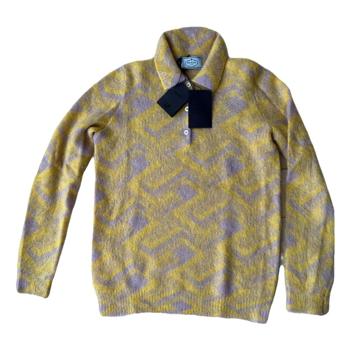 Pre-owned Prada Wool Knitwear In Yellow