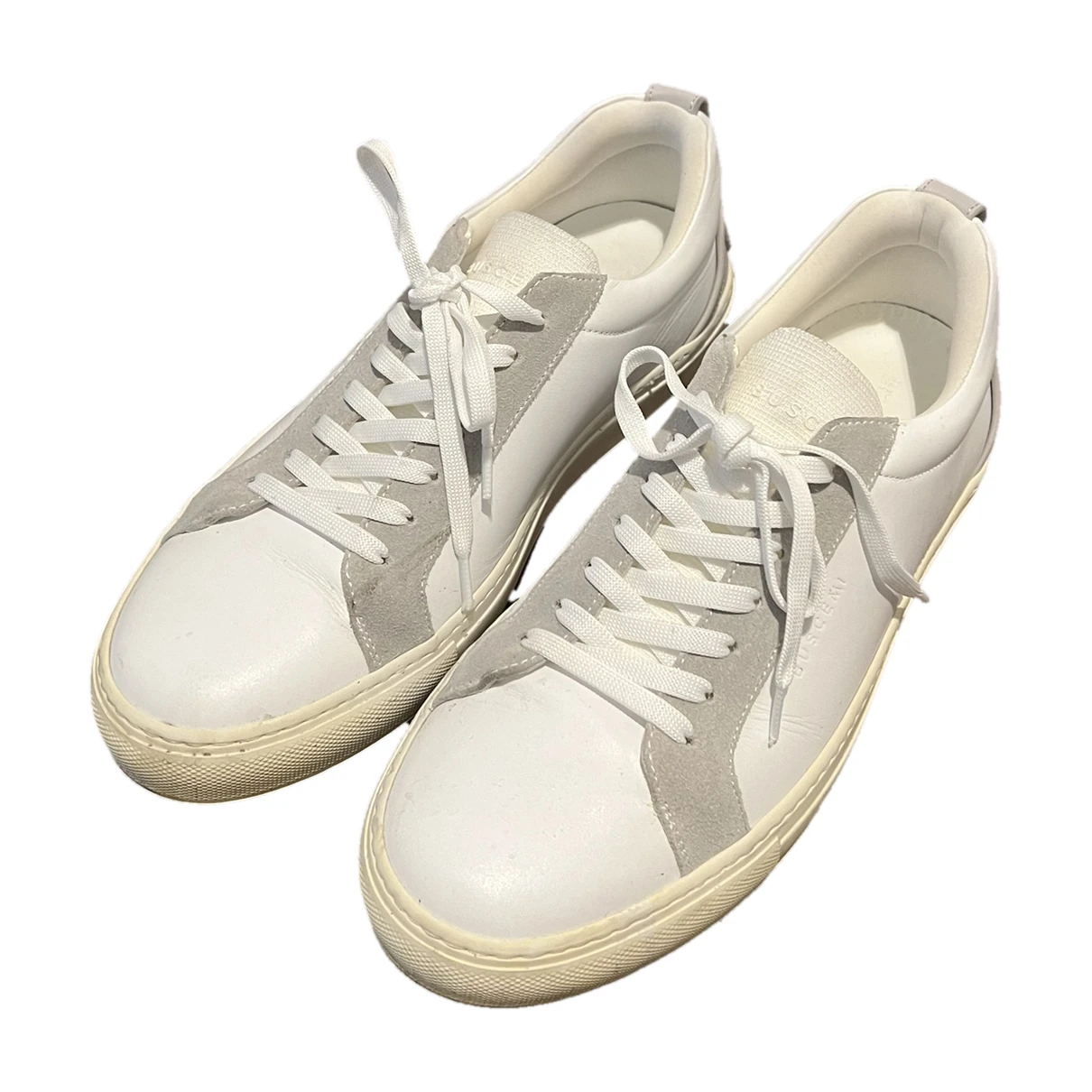 Pre-owned Buscemi Leather Low Trainers In White