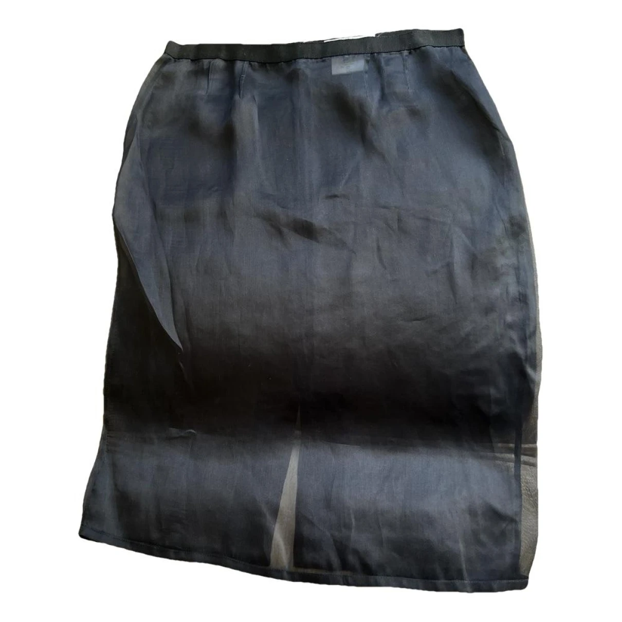 Pre-owned Givenchy Silk Mid-length Skirt In Black