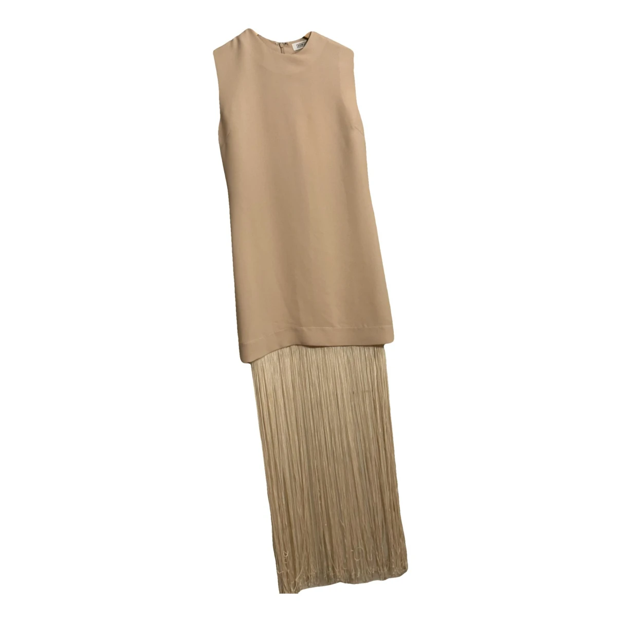 Pre-owned Nomia Mid-length Dress In Beige