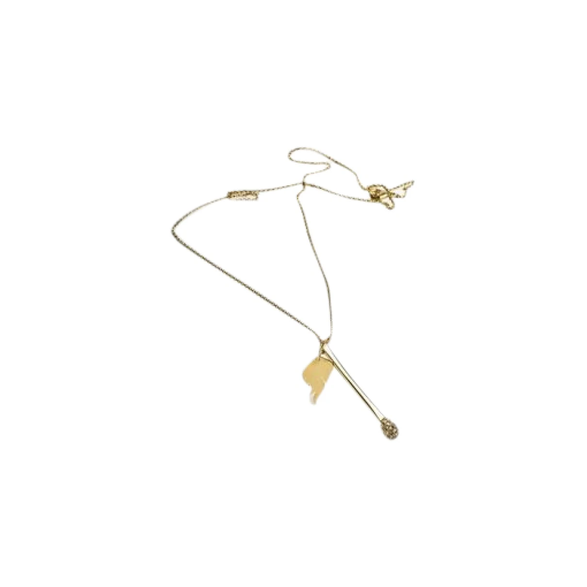 Pre-owned Lala Berlin Long Necklace In Gold