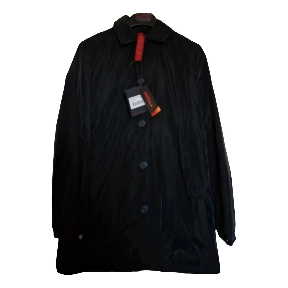 Pre-owned Museum Trench Coat In Black