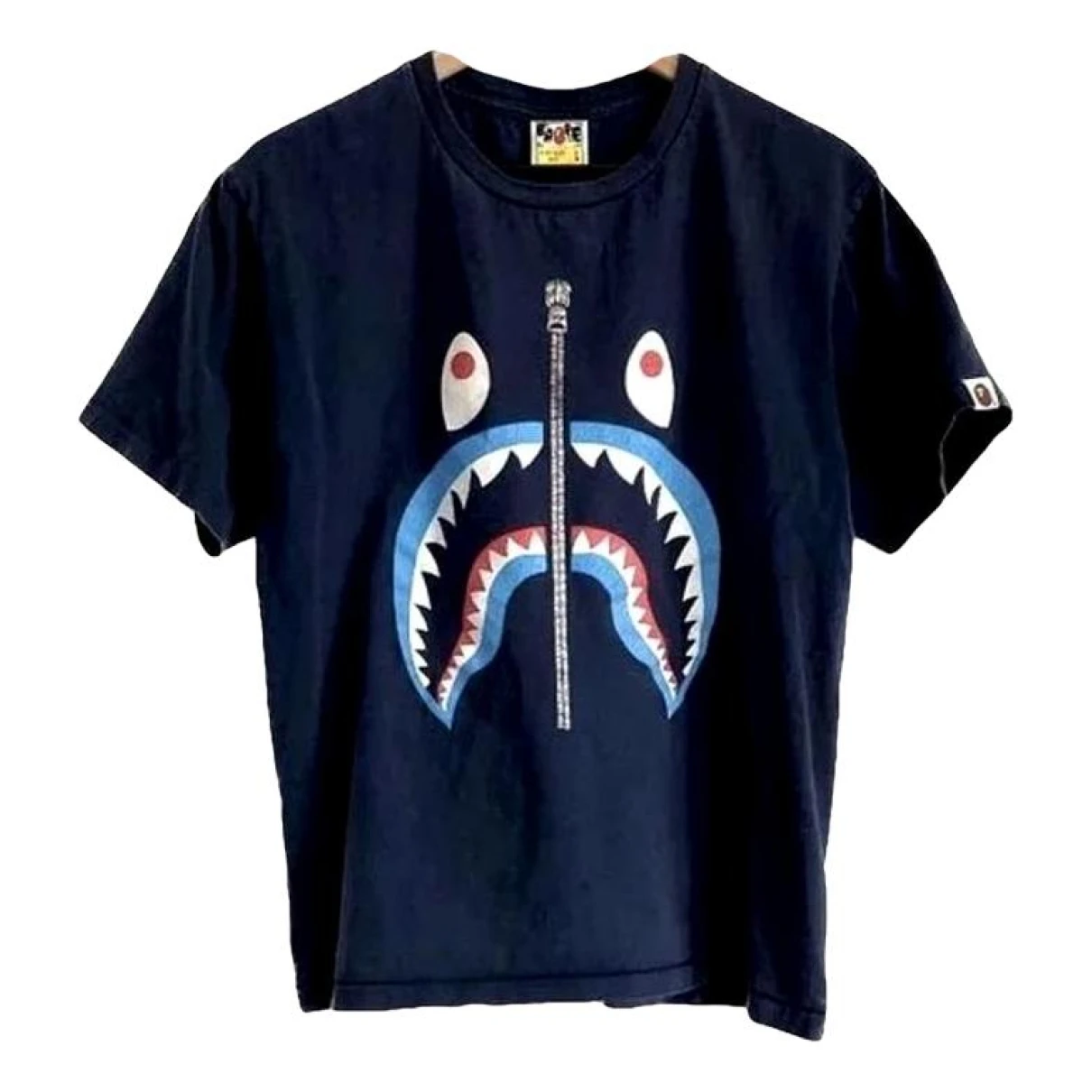 Pre-owned A Bathing Ape T-shirt In Navy