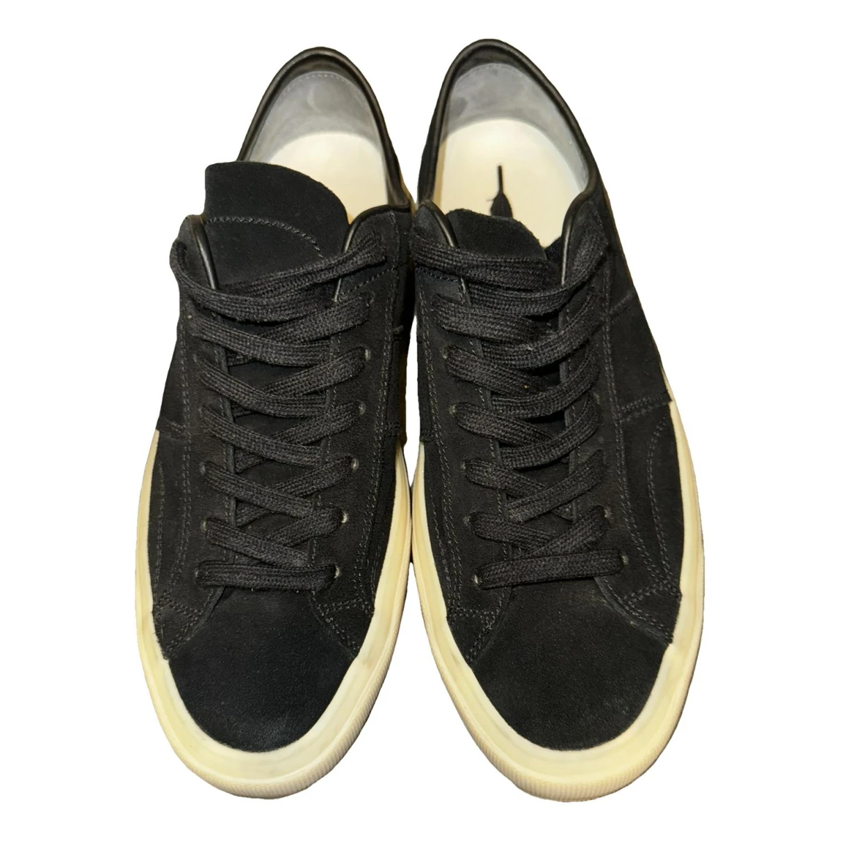 Pre-owned Tom Ford Low Trainers In Black