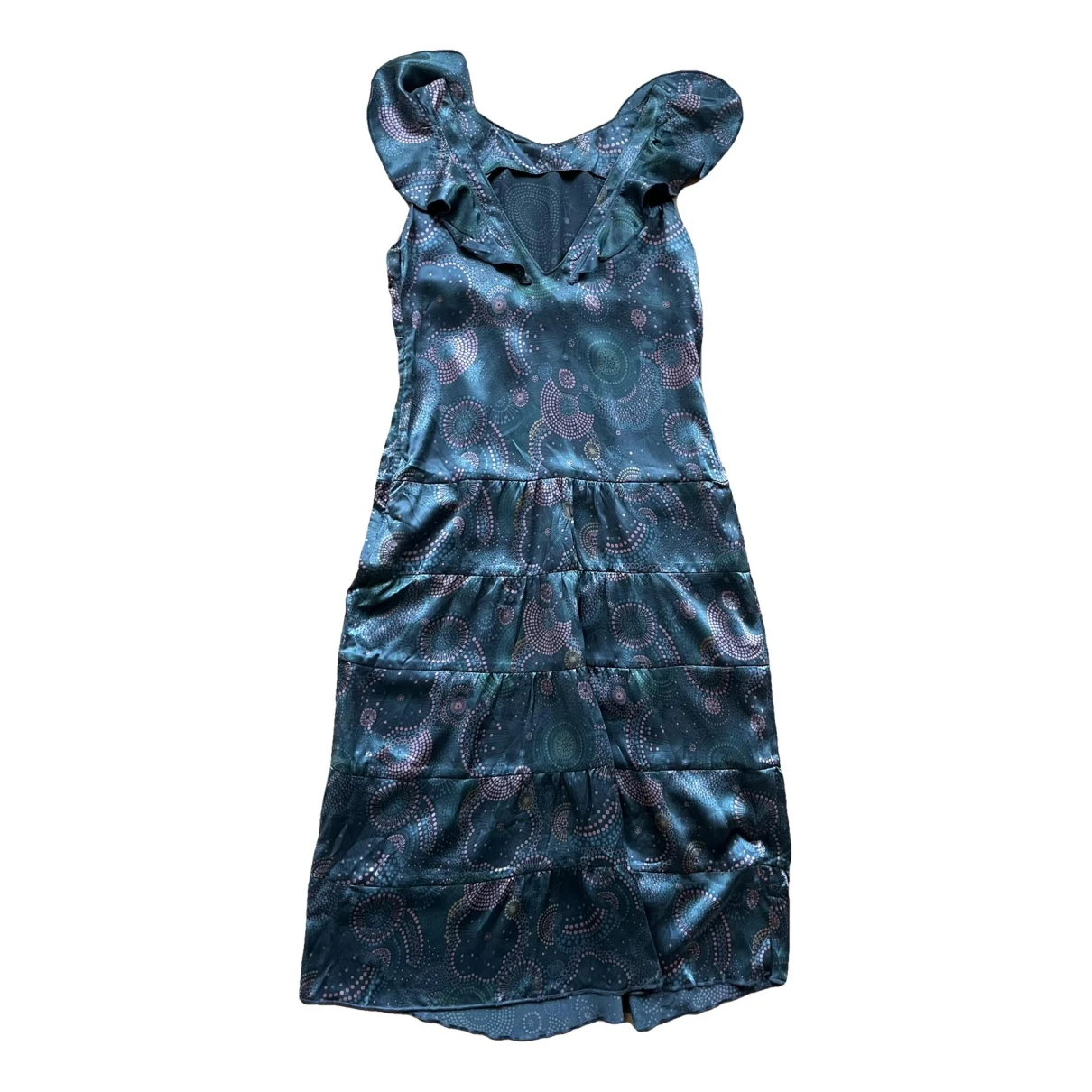 Pre-owned Marc Jacobs Silk Mid-length Dress In Multicolour