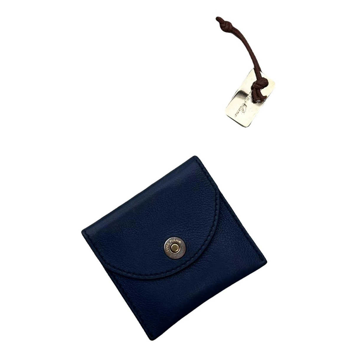 Pre-owned Loro Piana Leather Purse In Blue