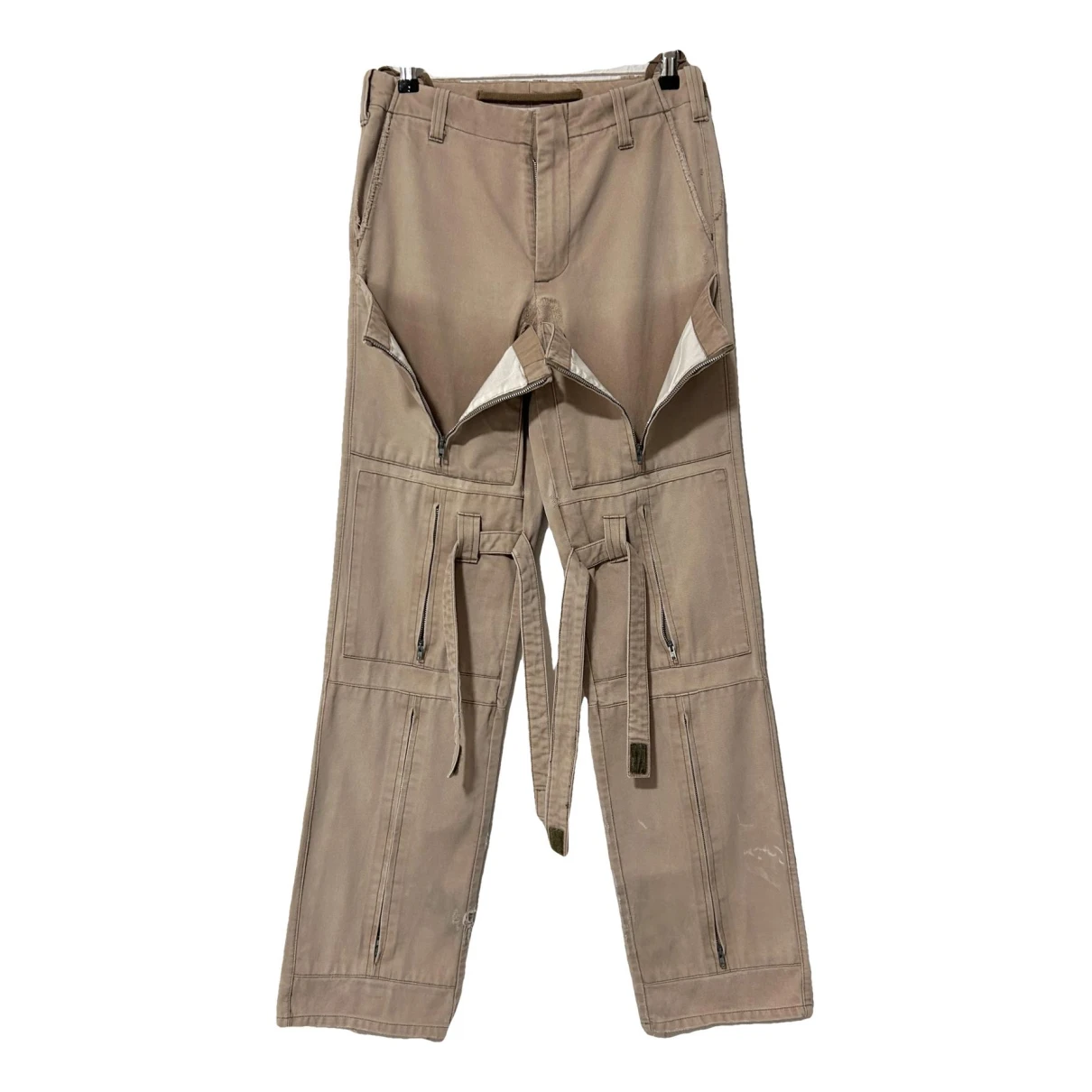 Pre-owned Helmut Lang Trousers In Beige