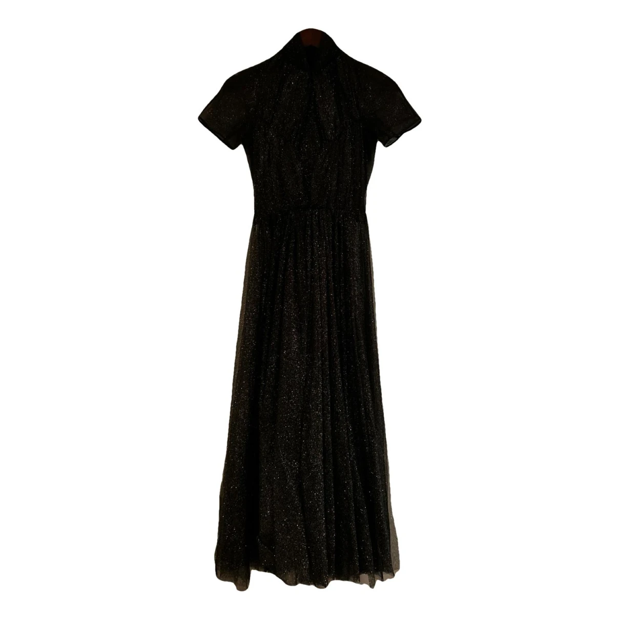 Pre-owned Emilia Wickstead Glitter Mid-length Dress In Black