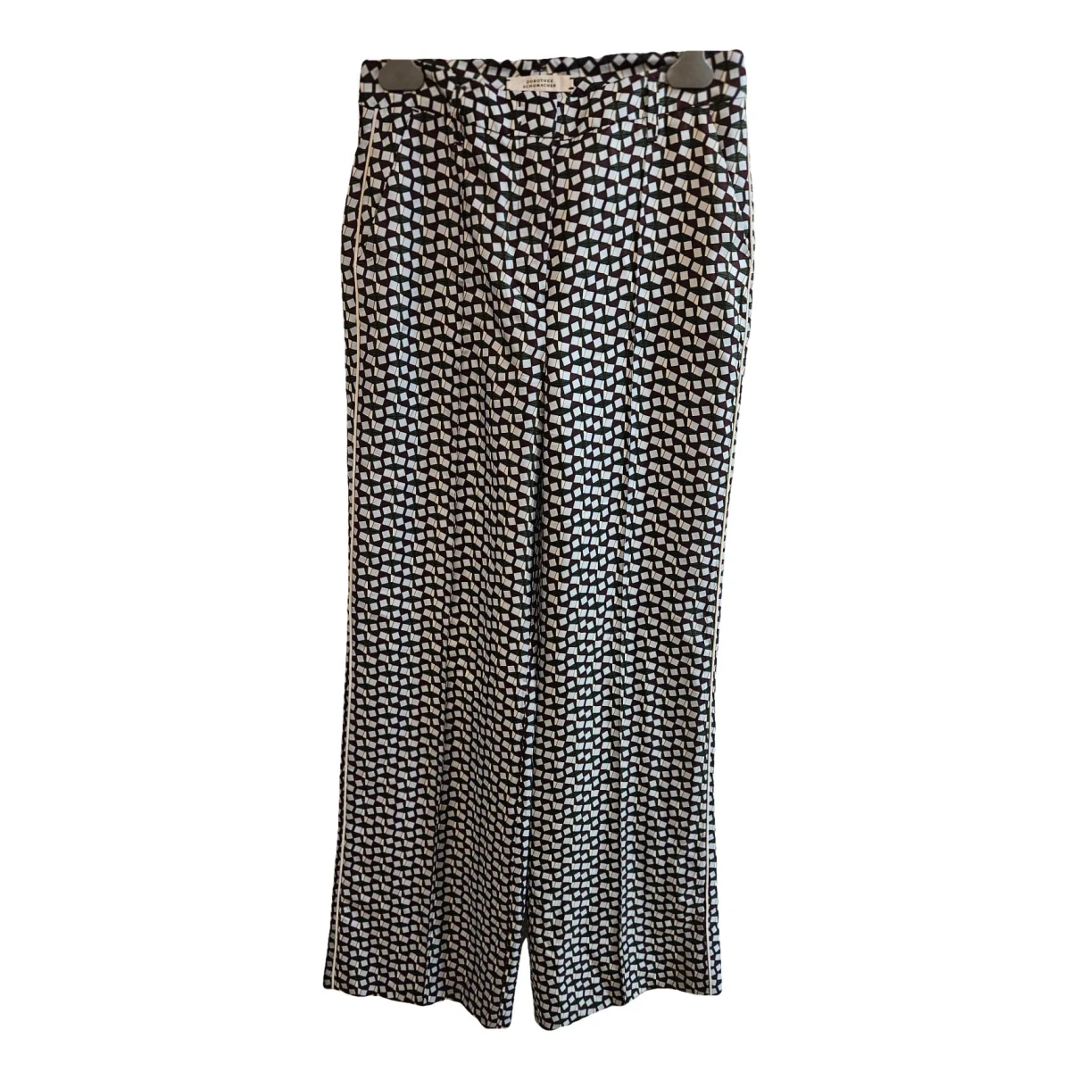 Pre-owned Dorothee Schumacher Silk Trousers In Multicolour