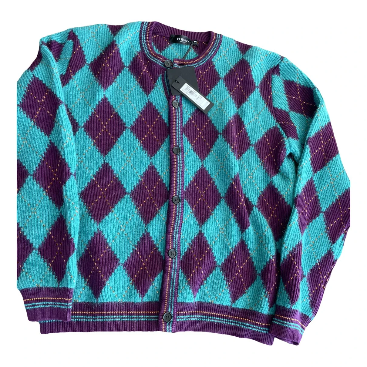 Pre-owned Versace Wool Knitwear & Sweatshirt In Multicolour