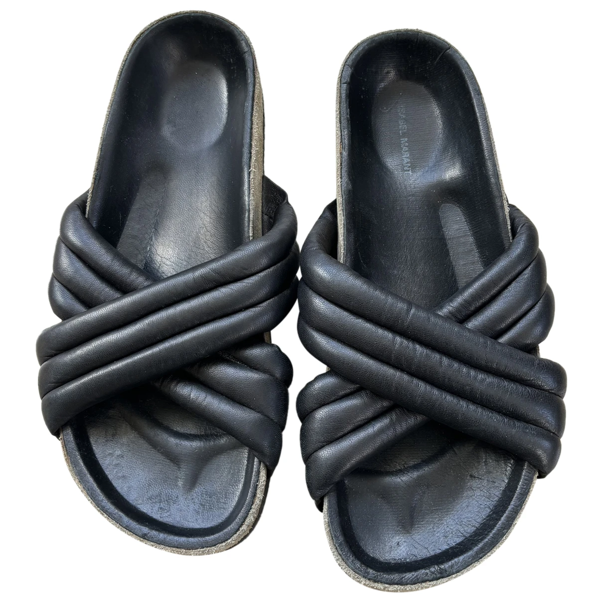 Pre-owned Isabel Marant Leather Mules In Black