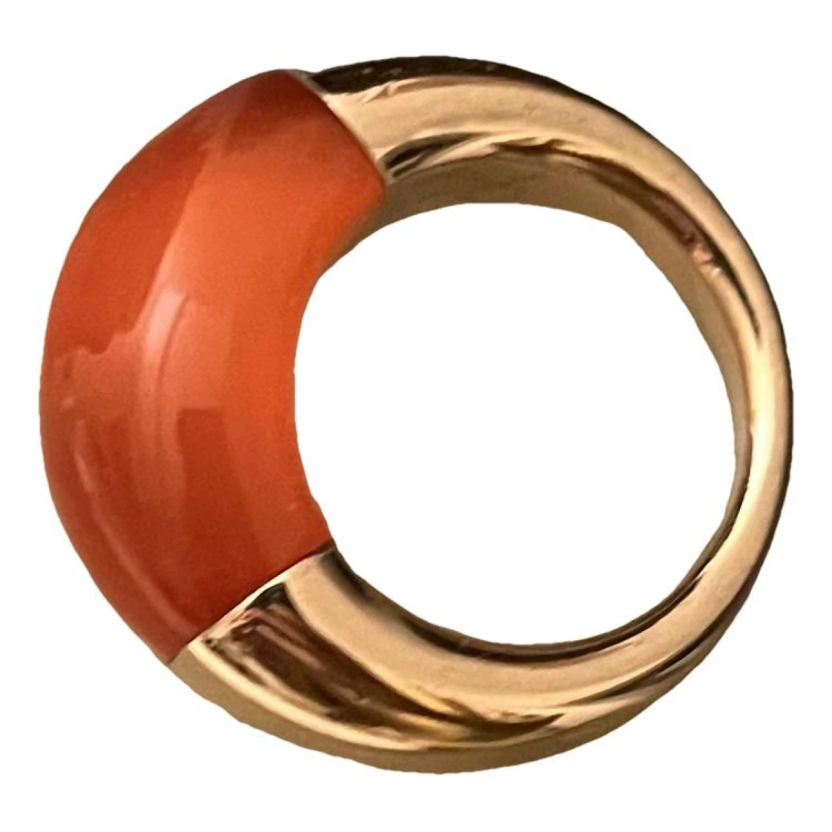 Pre-owned Calvin Klein Ring In Orange
