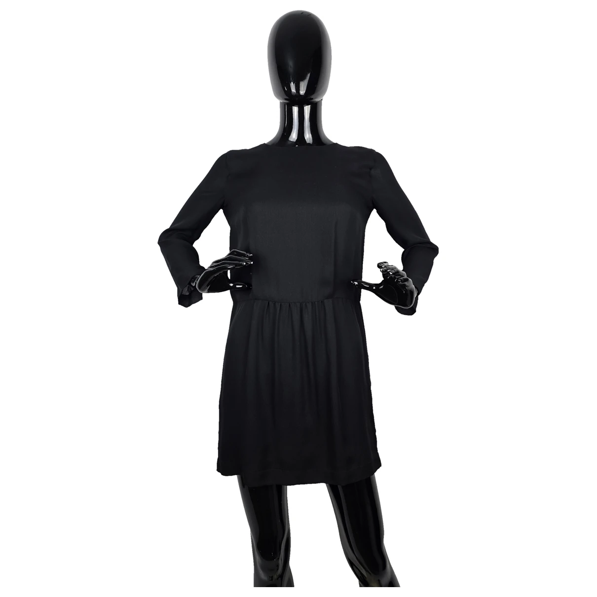 Pre-owned Forte Forte Silk Mini Dress In Black