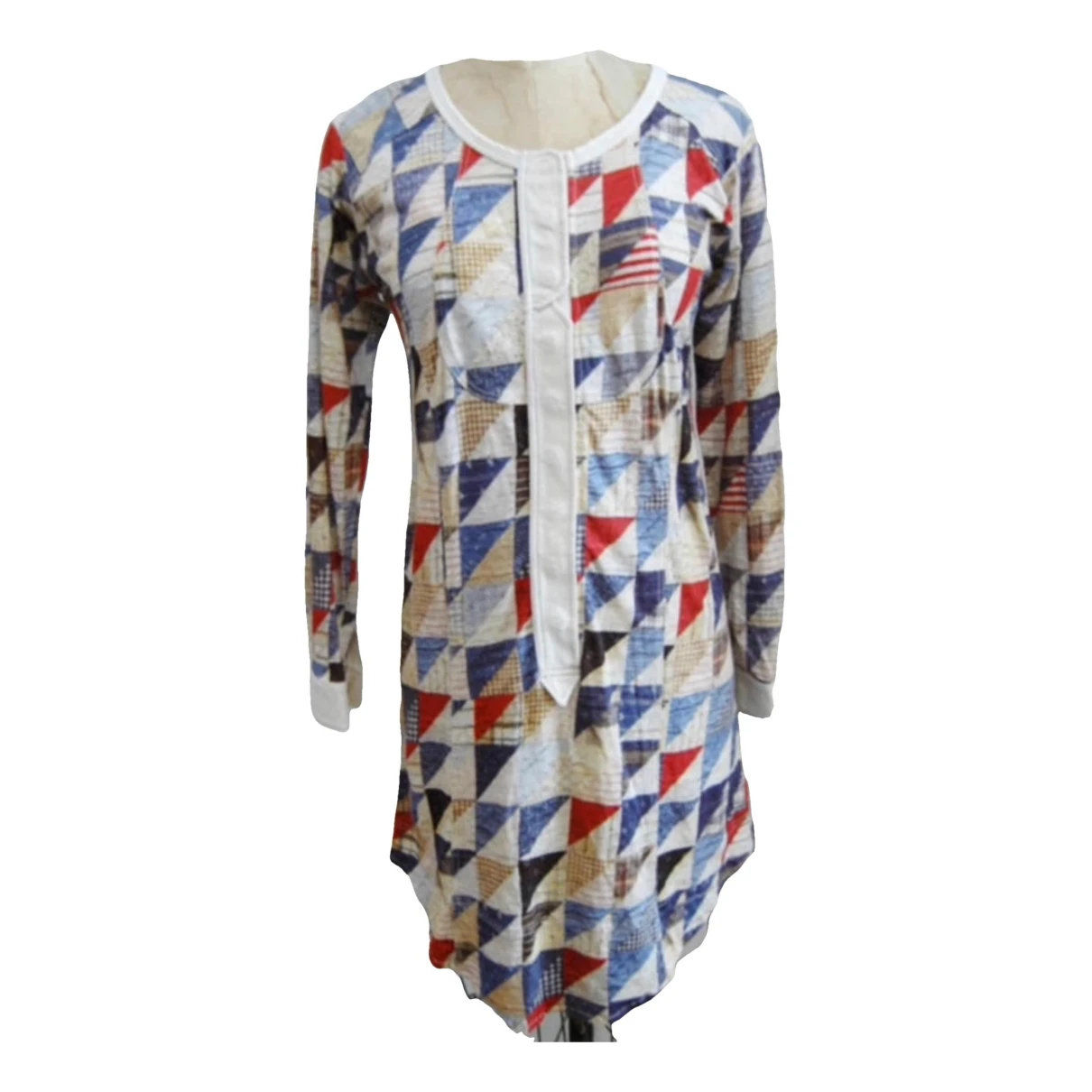 Pre-owned Isabel Marant Linen Mini Dress In Multicolour